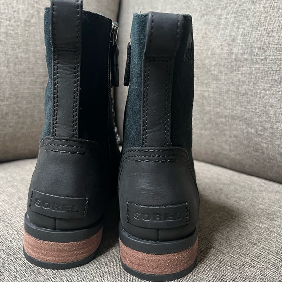 SOREL Emelie Short Lace Ankle Boots Waterproof Black Size 7 US - Picture 9 of 15